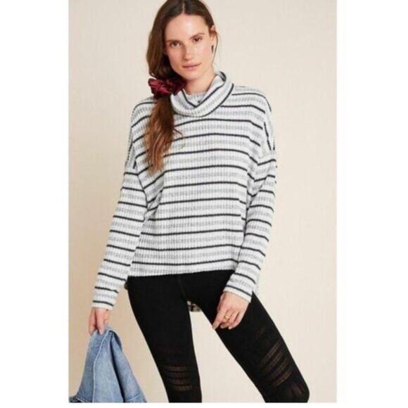 Anthropologie Saturday Sunday Pippa Hacci Oversized Turtleneck Sweater Large - Picture 11 of 16